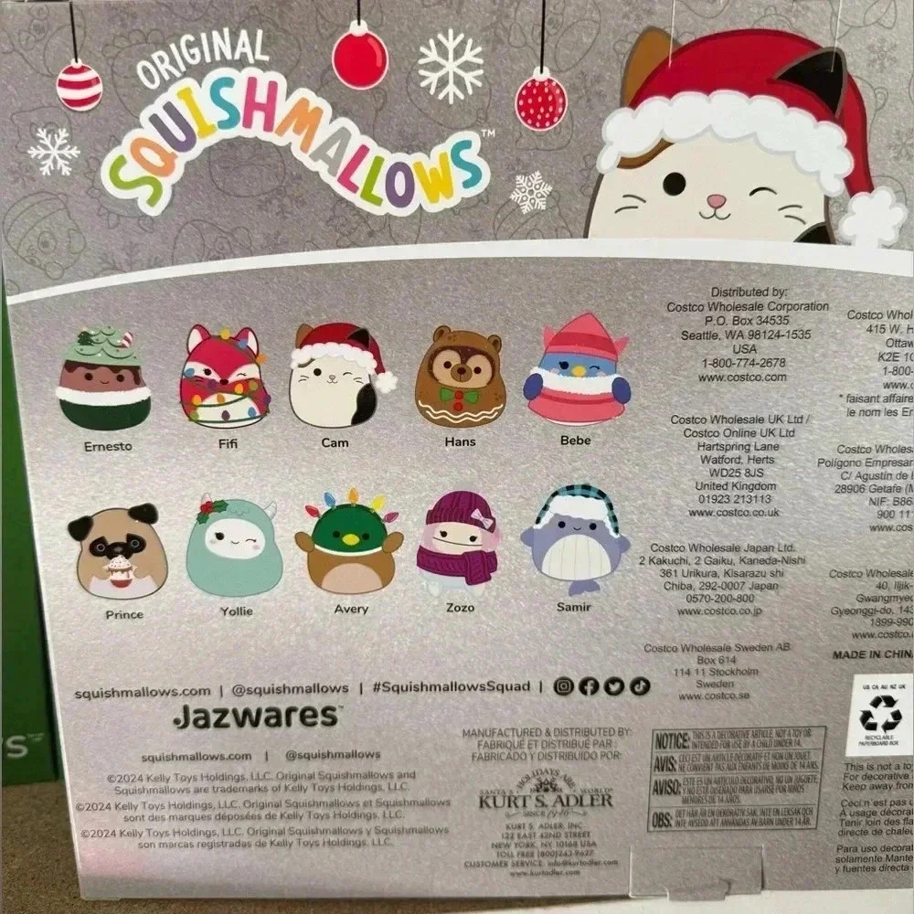 🚫SOLD🚫 Original Squishmallows Holiday Ornament Set - Picture 8 of 9